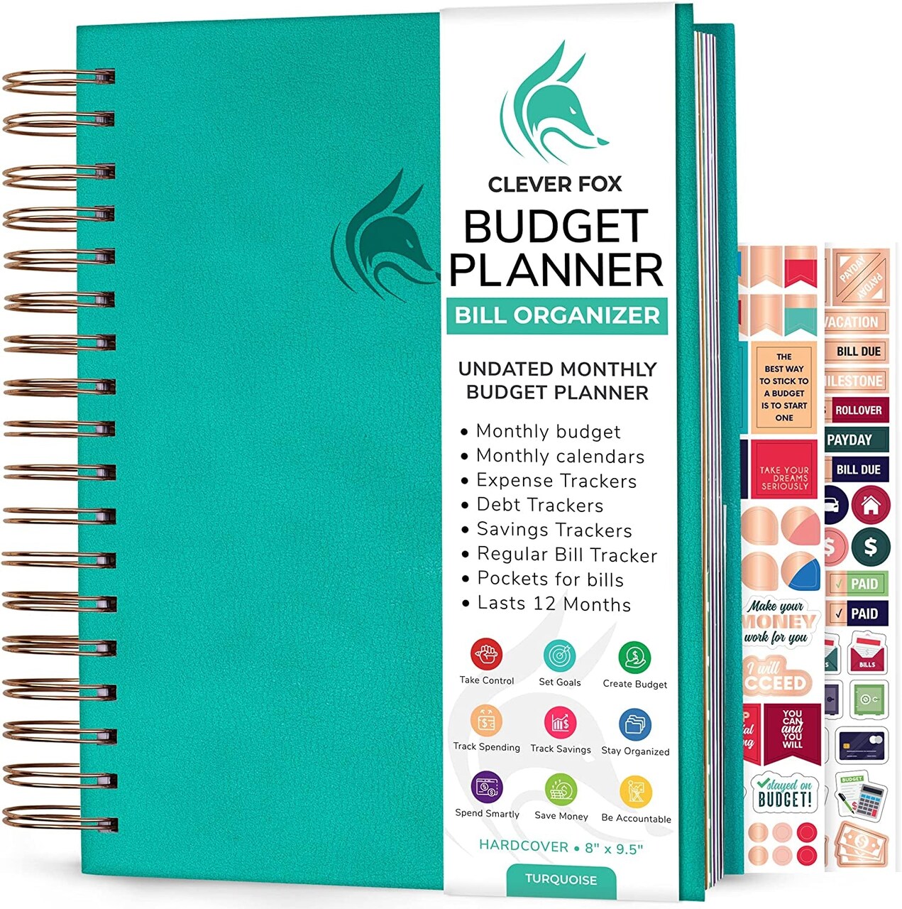 Budget Planner & Monthly Bill Organizer with Pockets. Expense Tracker  Notebook, Budgeting Journal and Financial Planner Budget Book to Control  Your Money. Large Size (8 X 9.5) – Black